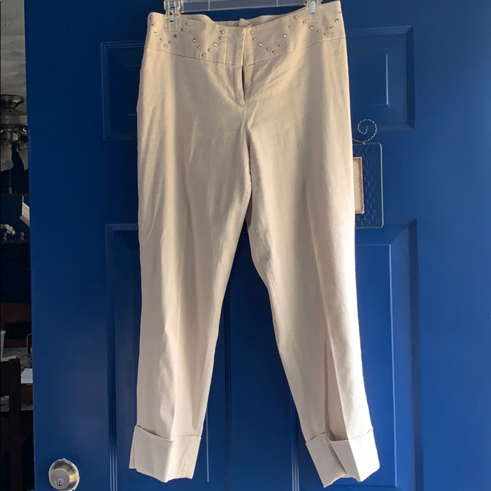 Bebe linen capris